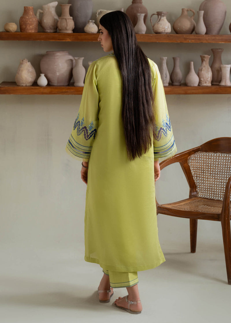 Jeem | Summer 25 RTW | GREEN PAISELY - by Libasekhas UK - Registered Vendor of : Jeem - 100% Original Designer Dress