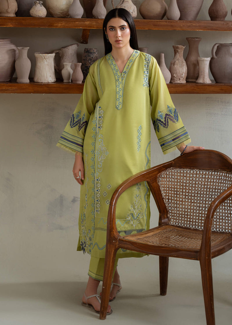 Jeem | Summer 25 RTW | GREEN PAISELY - by Libasekhas UK - Registered Vendor of : Jeem - 100% Original Designer Dress