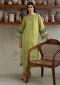 Jeem | Summer 25 RTW | GREEN PAISELY - by Libasekhas UK - Registered Vendor of : Jeem - 100% Original Designer Dress
