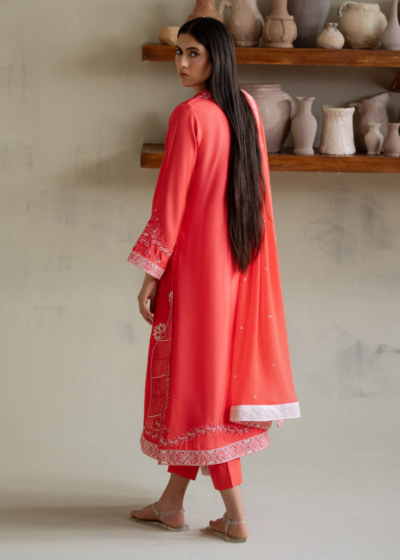 Jeem | Summer 25 RTW | NOVA CORAL - by Libasekhas UK - Registered Vendor of : Jeem - 100% Original Designer Dress