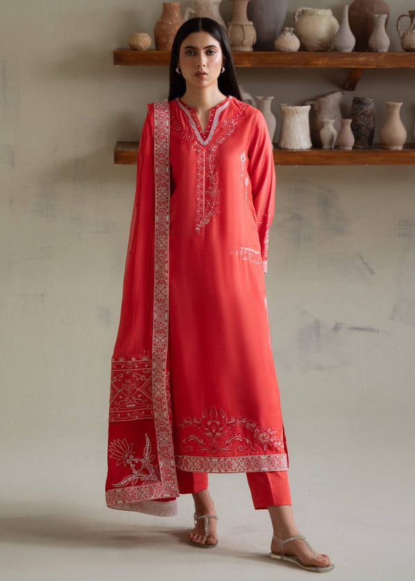Jeem | Summer 25 RTW | NOVA CORAL - by Libasekhas UK - Registered Vendor of : Jeem - 100% Original Designer Dress