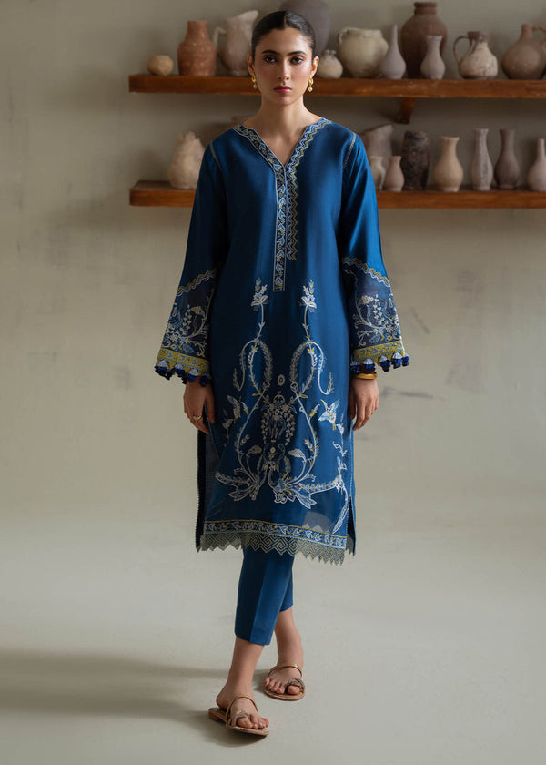 Jeem | Summer 25 RTW | ANZA BLUE - by Libasekhas UK - Registered Vendor of : Jeem - 100% Original Designer Dress