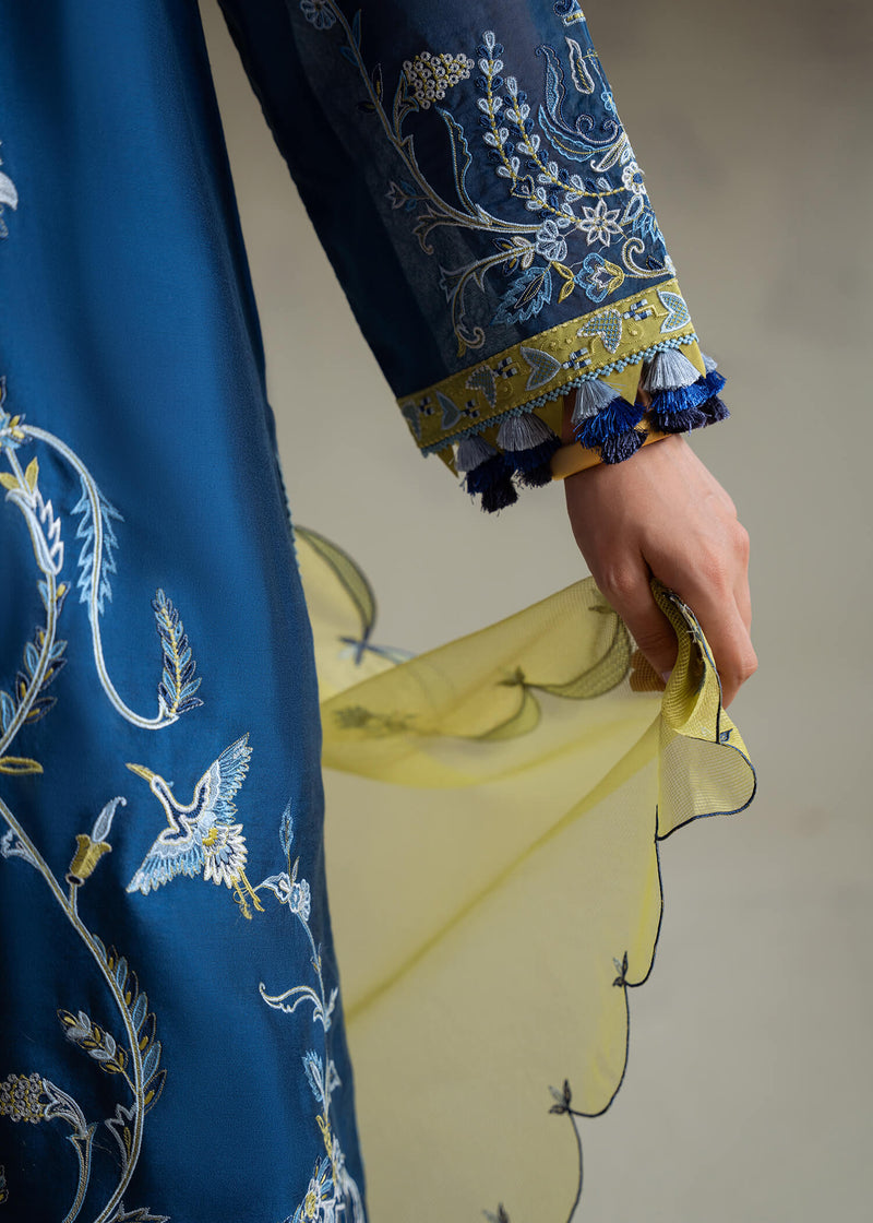 Jeem | Summer 25 RTW | ANZA BLUE - by Libasekhas UK - Registered Vendor of : Jeem - 100% Original Designer Dress