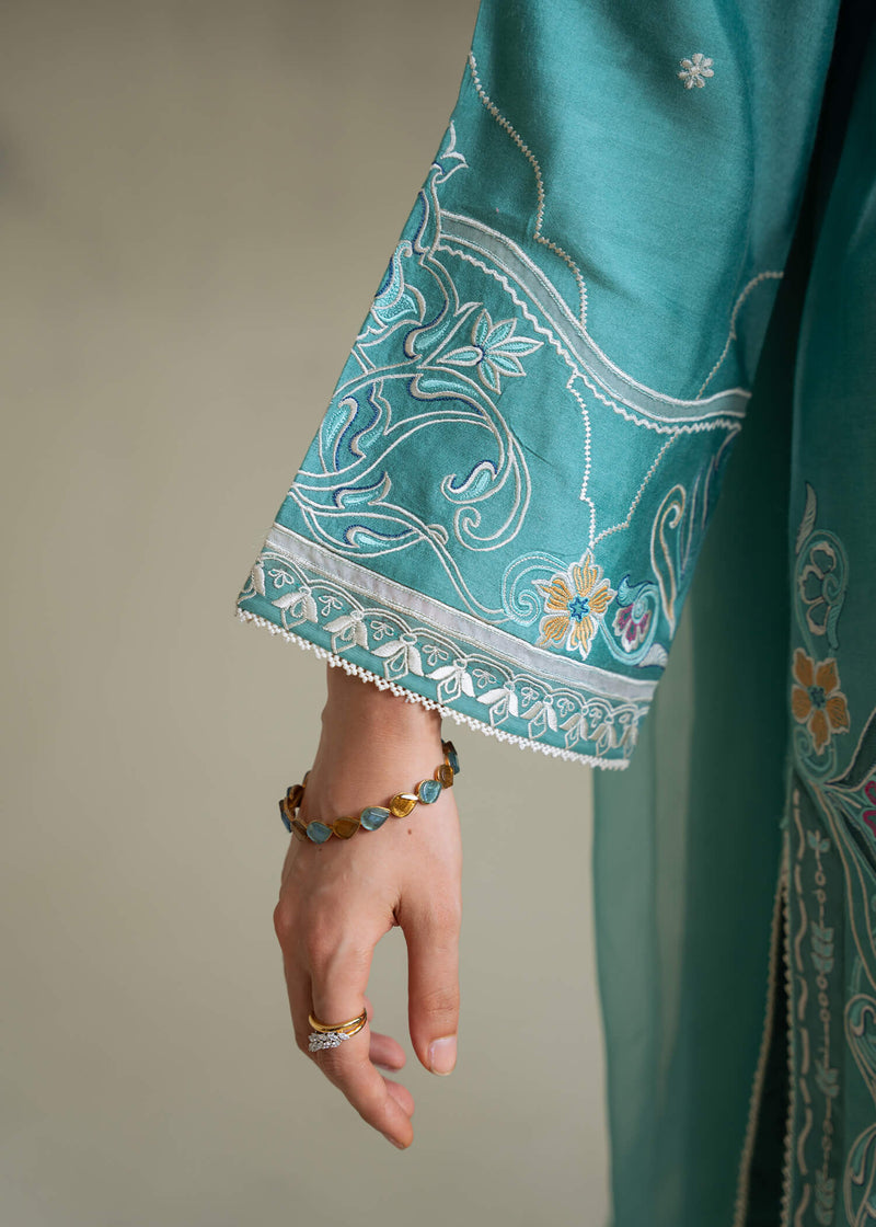 Jeem | Summer 25 RTW | COLETTE TEAL - by Libasekhas UK - Registered Vendor of : Jeem - 100% Original Designer Dress