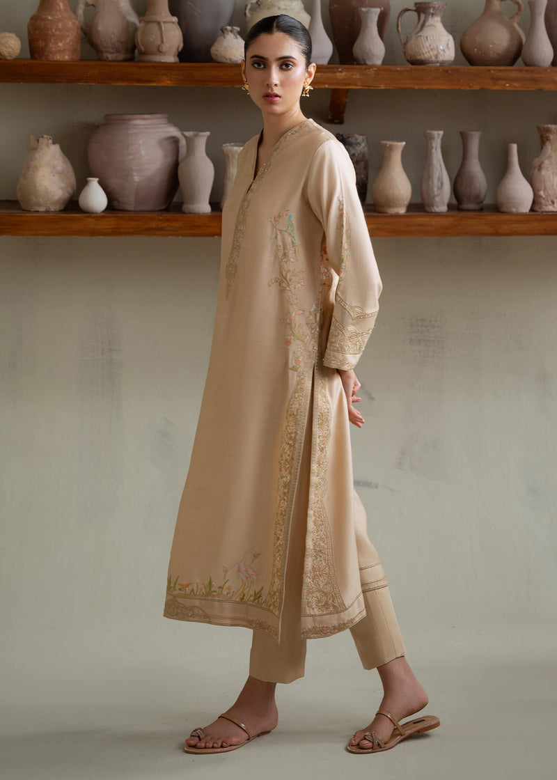 Jeem | Summer 25 RTW | BRUNETTE BEIGE - by Libasekhas UK - Registered Vendor of : Jeem - 100% Original Designer Dress