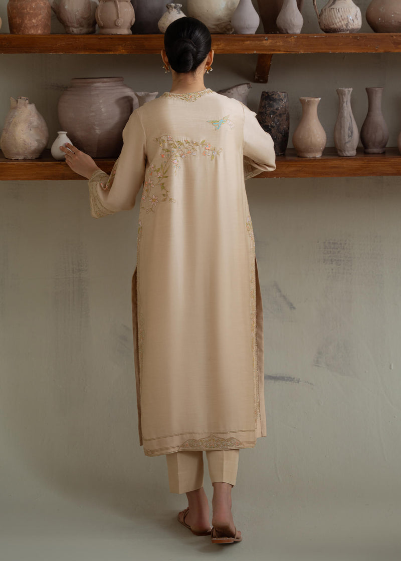 Jeem | Summer 25 RTW | BRUNETTE BEIGE - by Libasekhas UK - Registered Vendor of : Jeem - 100% Original Designer Dress