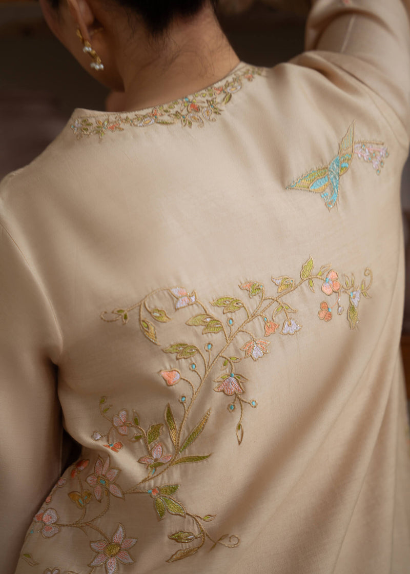 Jeem | Summer 25 RTW | BRUNETTE BEIGE - by Libasekhas UK - Registered Vendor of : Jeem - 100% Original Designer Dress