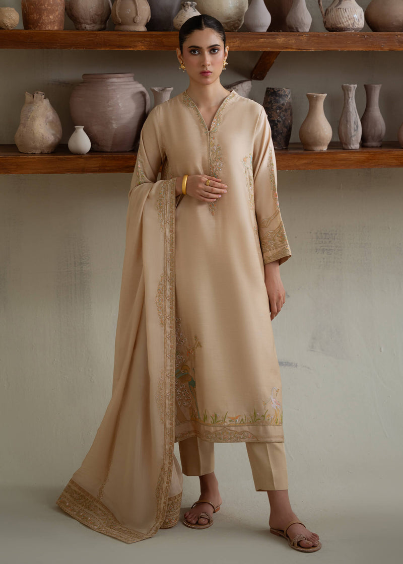 Jeem | Summer 25 RTW | BRUNETTE BEIGE - by Libasekhas UK - Registered Vendor of : Jeem - 100% Original Designer Dress