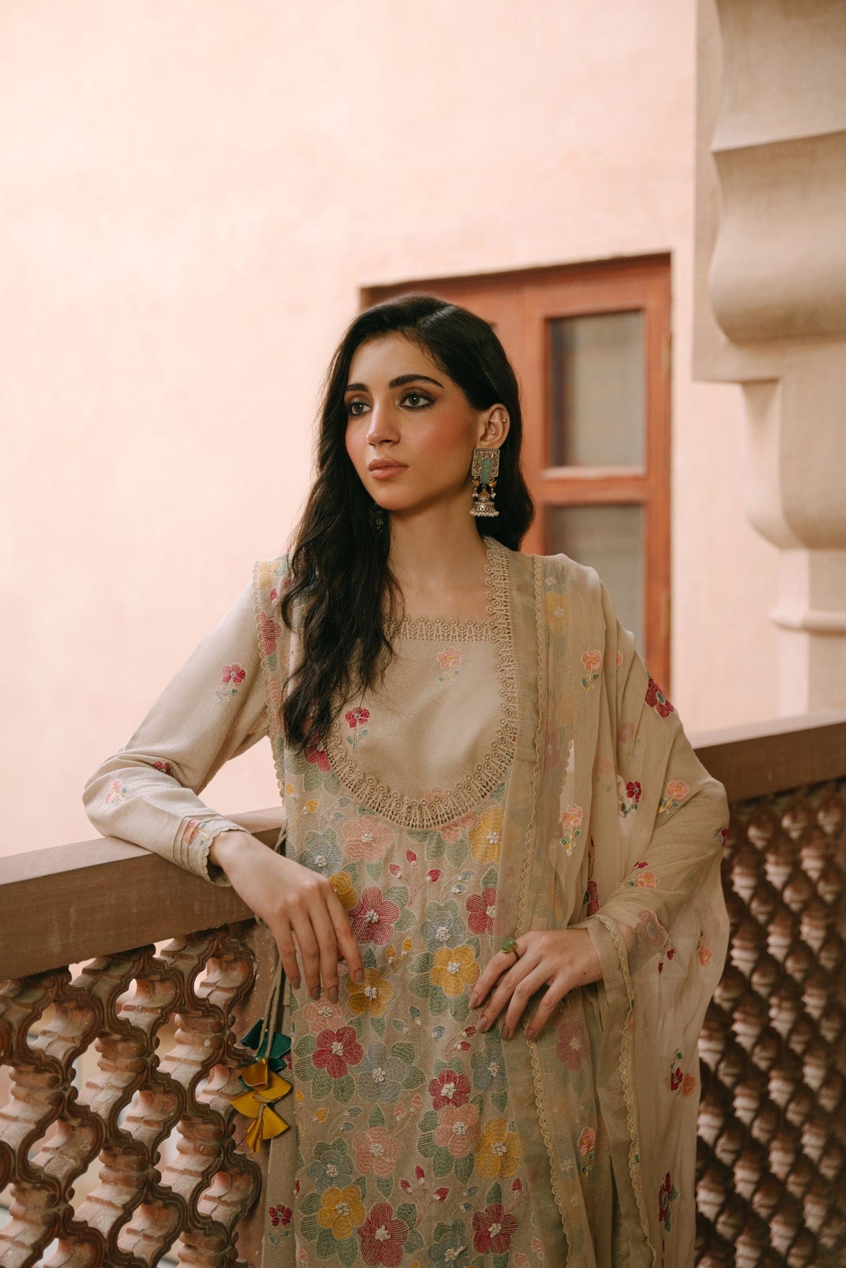 Taana Baana | Manzil Winter |  M3407A - by - Libasekhas UK - Registered Vendor of : Taana Baana - 100% Original Designer Dresss