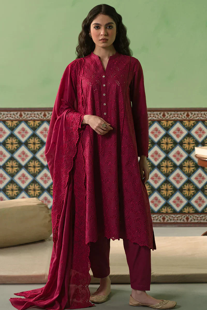 Cross Stitch | Chikankari Lawn | CERISE LOFT - by - Libasekhas UK - Registered Vendor of : Cross Stitch - 100% Original Designer Dresss