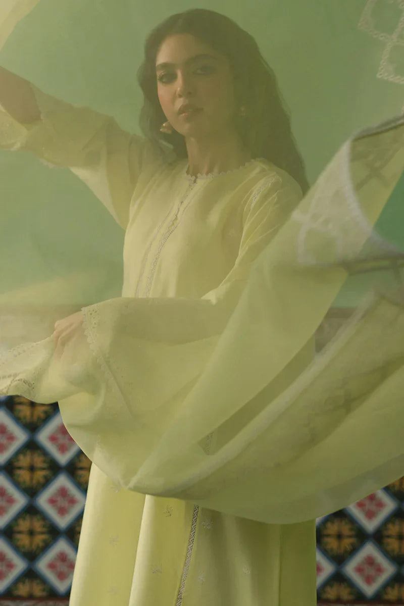Cross Stitch | Chikankari Lawn | DAFFODIL BLANE - by - Libasekhas UK - Registered Vendor of : Cross Stitch - 100% Original Designer Dresss