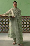 Cross Stitch | Chikankari Lawn | ICY MINT - by - Libasekhas UK - Registered Vendor of : Cross Stitch - 100% Original Designer Dresss