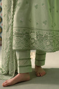 Cross Stitch | Chikankari Lawn | ICY MINT - by - Libasekhas UK - Registered Vendor of : Cross Stitch - 100% Original Designer Dresss