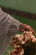 Cross Stitch | Chikankari Lawn | LILAC BLOOM - by - Libasekhas UK - Registered Vendor of : Cross Stitch - 100% Original Designer Dresss