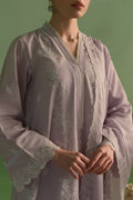 Cross Stitch | Chikankari Lawn | LILAC BLOOM - by - Libasekhas UK - Registered Vendor of : Cross Stitch - 100% Original Designer Dresss