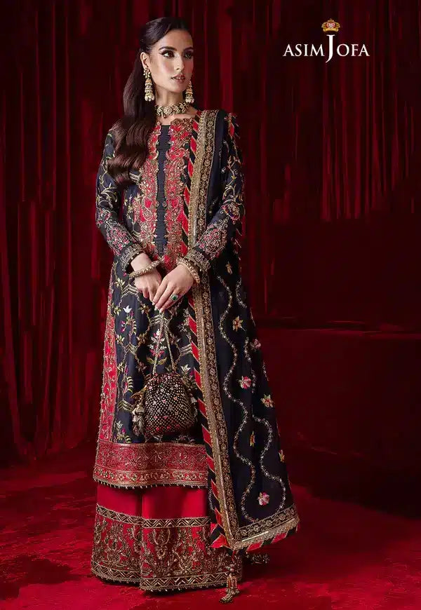 Asim Jofa | Bekhudi Luxury Chiffon 23 | AJBK-02 - by - Libasekhas UK - Registered Vendor of : Asim Jofa - 100% Original Designer Dresss