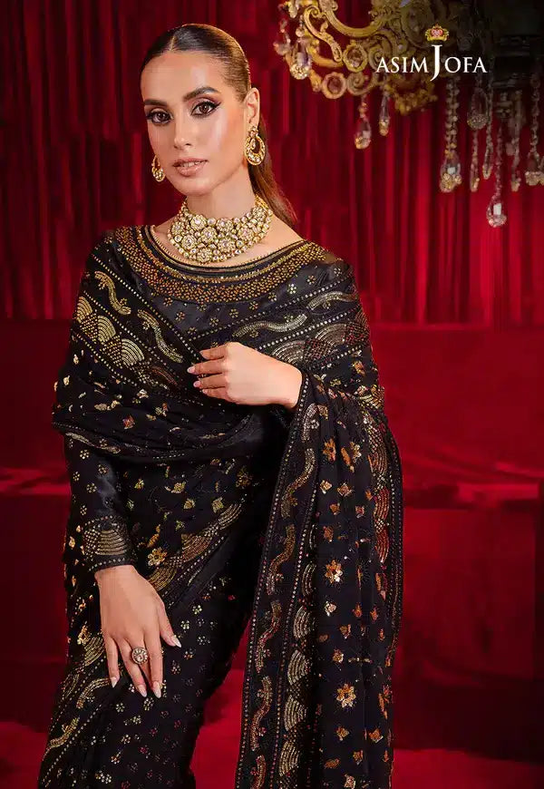 Asim Jofa | Bekhudi Luxury Chiffon 23 | AJBK-03 - by - Libasekhas UK - Registered Vendor of : Asim Jofa - 100% Original Designer Dresss