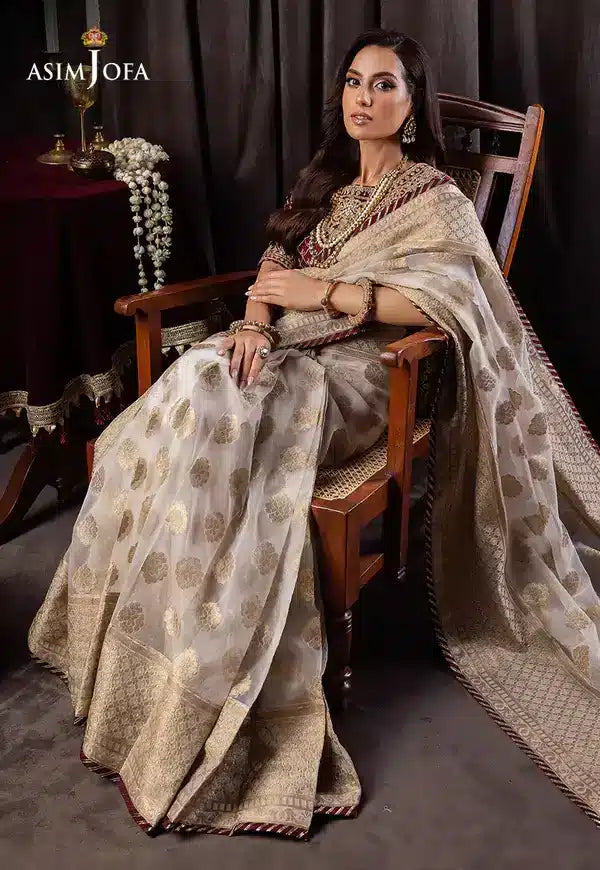 Asim Jofa | Bekhudi Luxury Chiffon 23 | AJBK-04 - by - Libasekhas UK - Registered Vendor of : Asim Jofa - 100% Original Designer Dresss