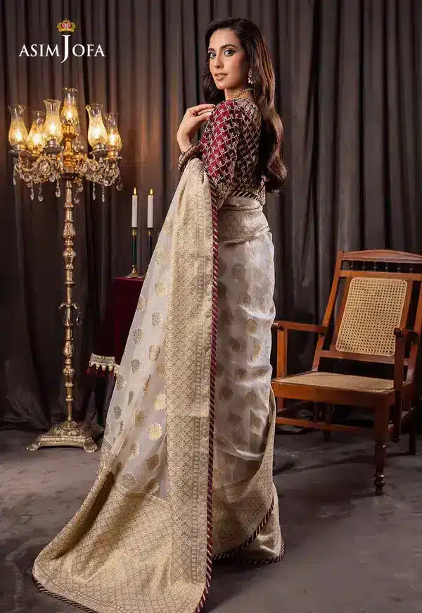 Asim Jofa | Bekhudi Luxury Chiffon 23 | AJBK-04 - by - Libasekhas UK - Registered Vendor of : Asim Jofa - 100% Original Designer Dresss