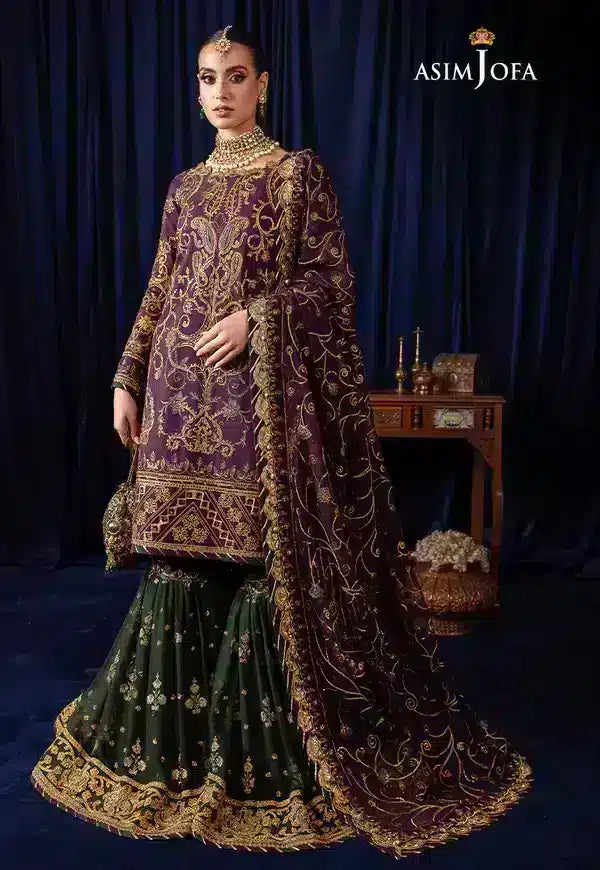 Asim Jofa | Bekhudi Luxury Chiffon 23 | AJBK-07 - by - Libasekhas UK - Registered Vendor of : Asim Jofa - 100% Original Designer Dresss