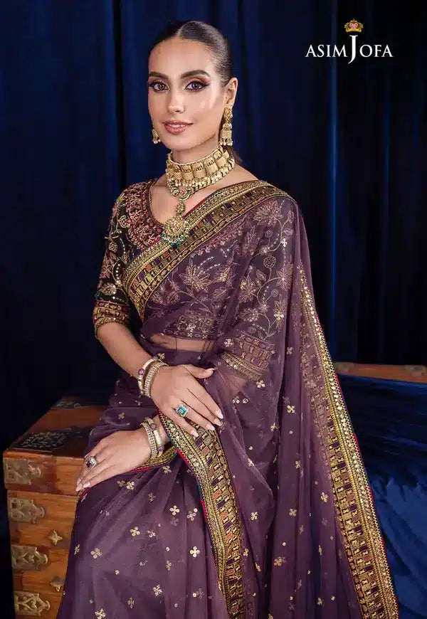 Asim Jofa | Bekhudi Luxury Chiffon 23 | AJBK-08 - by - Libasekhas UK - Registered Vendor of : Asim Jofa - 100% Original Designer Dresss
