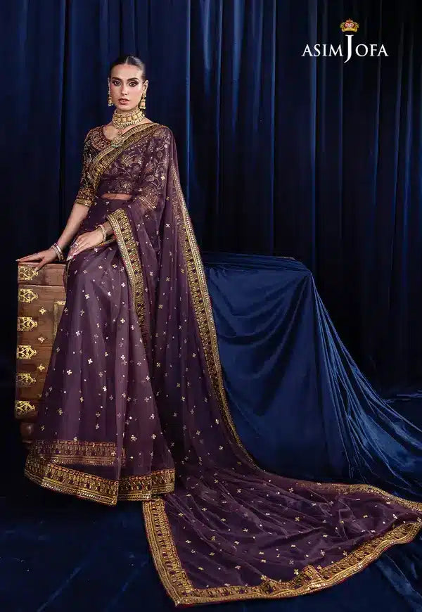Asim Jofa | Bekhudi Luxury Chiffon 23 | AJBK-08 - by - Libasekhas UK - Registered Vendor of : Asim Jofa - 100% Original Designer Dresss