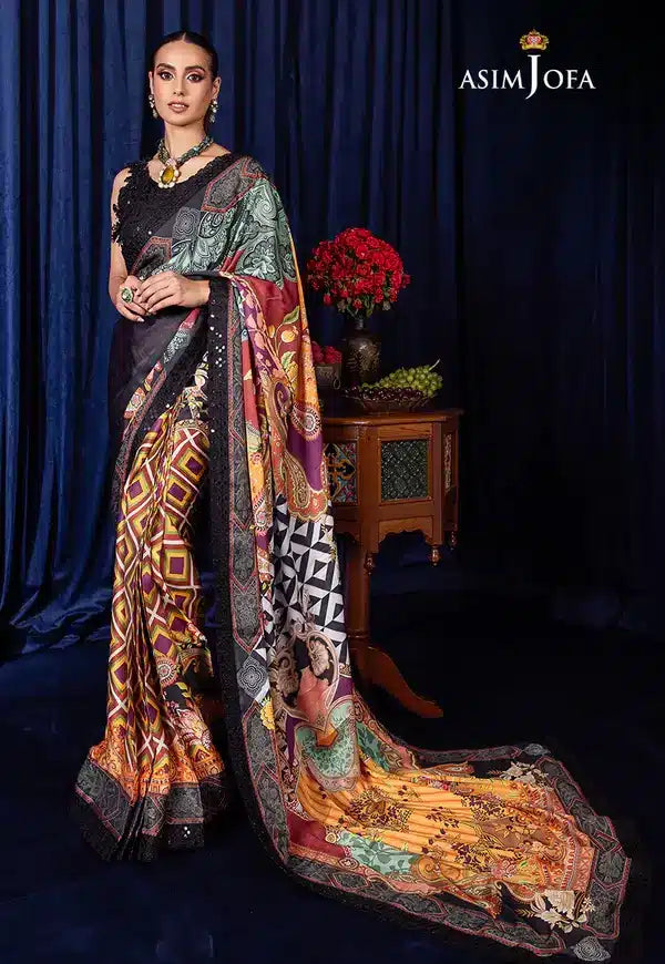 Asim Jofa | Bekhudi Luxury Chiffon 23 | AJBK-09 - by - Libasekhas UK - Registered Vendor of : Asim Jofa - 100% Original Designer Dresss