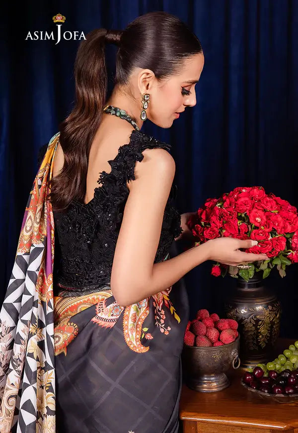 Asim Jofa | Bekhudi Luxury Chiffon 23 | AJBK-09 - by - Libasekhas UK - Registered Vendor of : Asim Jofa - 100% Original Designer Dresss