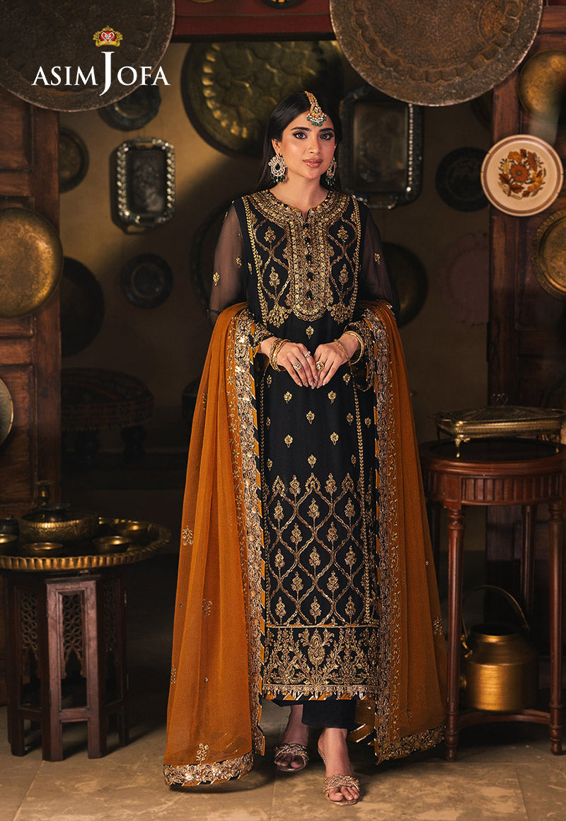 Asim Jofa | Chamkeli Formals 24 | AJKK-15 - by - Libasekhas UK - Registered Vendor of : Asim Jofa - 100% Original Designer Dresss