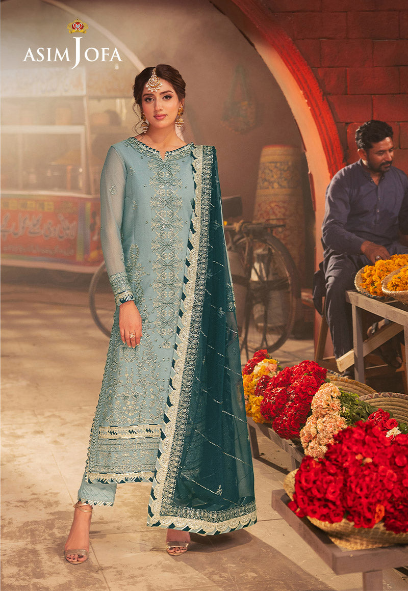 Asim Jofa | Chamkeli Formals 24 | AJKK-17 - by - Libasekhas UK - Registered Vendor of : Asim Jofa - 100% Original Designer Dresss