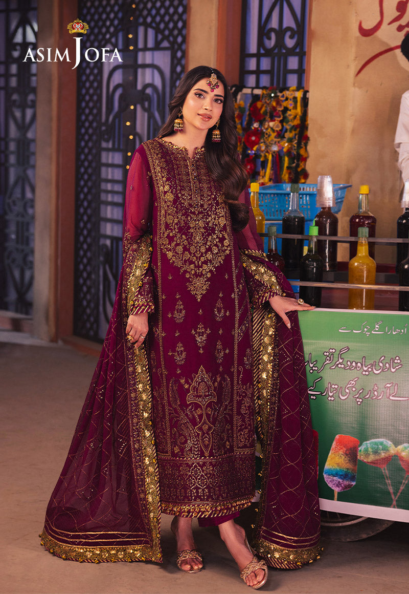 Asim Jofa | Chamkeli Formals 24 | AJKK-18 - by - Libasekhas UK - Registered Vendor of : Asim Jofa - 100% Original Designer Dresss