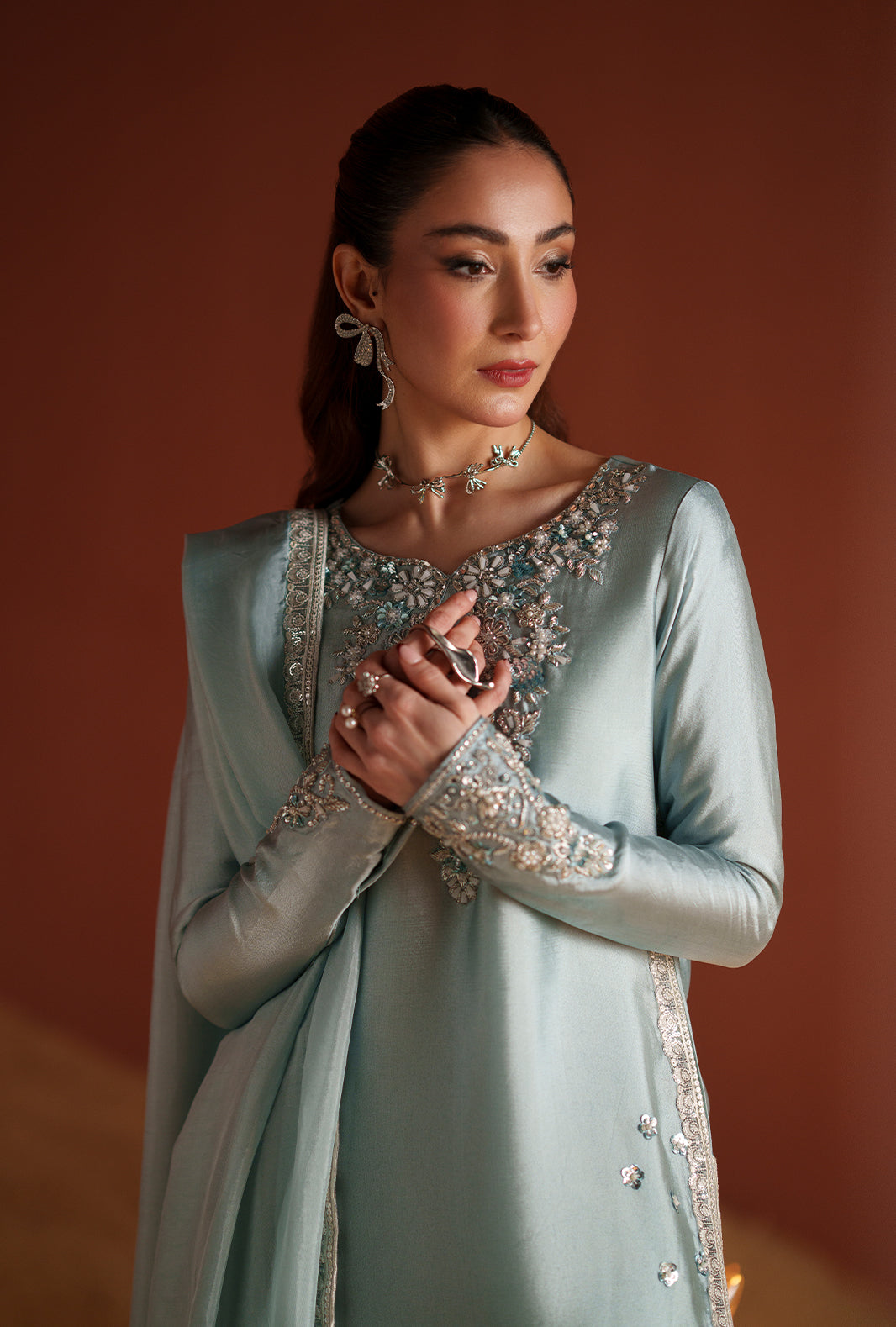 AJR Couture | Modern Muse Luxe Pret | Nysa - by Libasekhas UK - Registered Vendor of : AJR Couture - 100% Original Designer Dress
