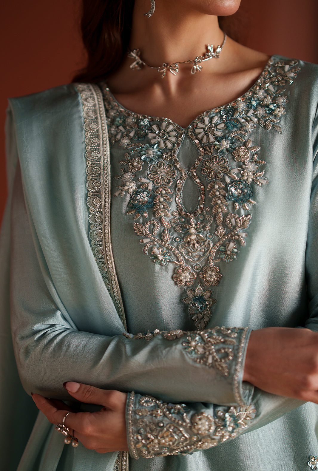 AJR Couture | Modern Muse Luxe Pret | Nysa - by Libasekhas UK - Registered Vendor of : AJR Couture - 100% Original Designer Dress