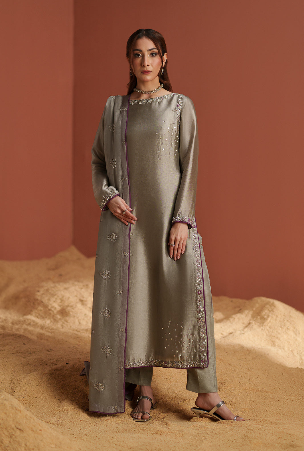 AJR Couture | Modern Muse Luxe Pret | Elara - by Libasekhas UK - Registered Vendor of : AJR Couture - 100% Original Designer Dress