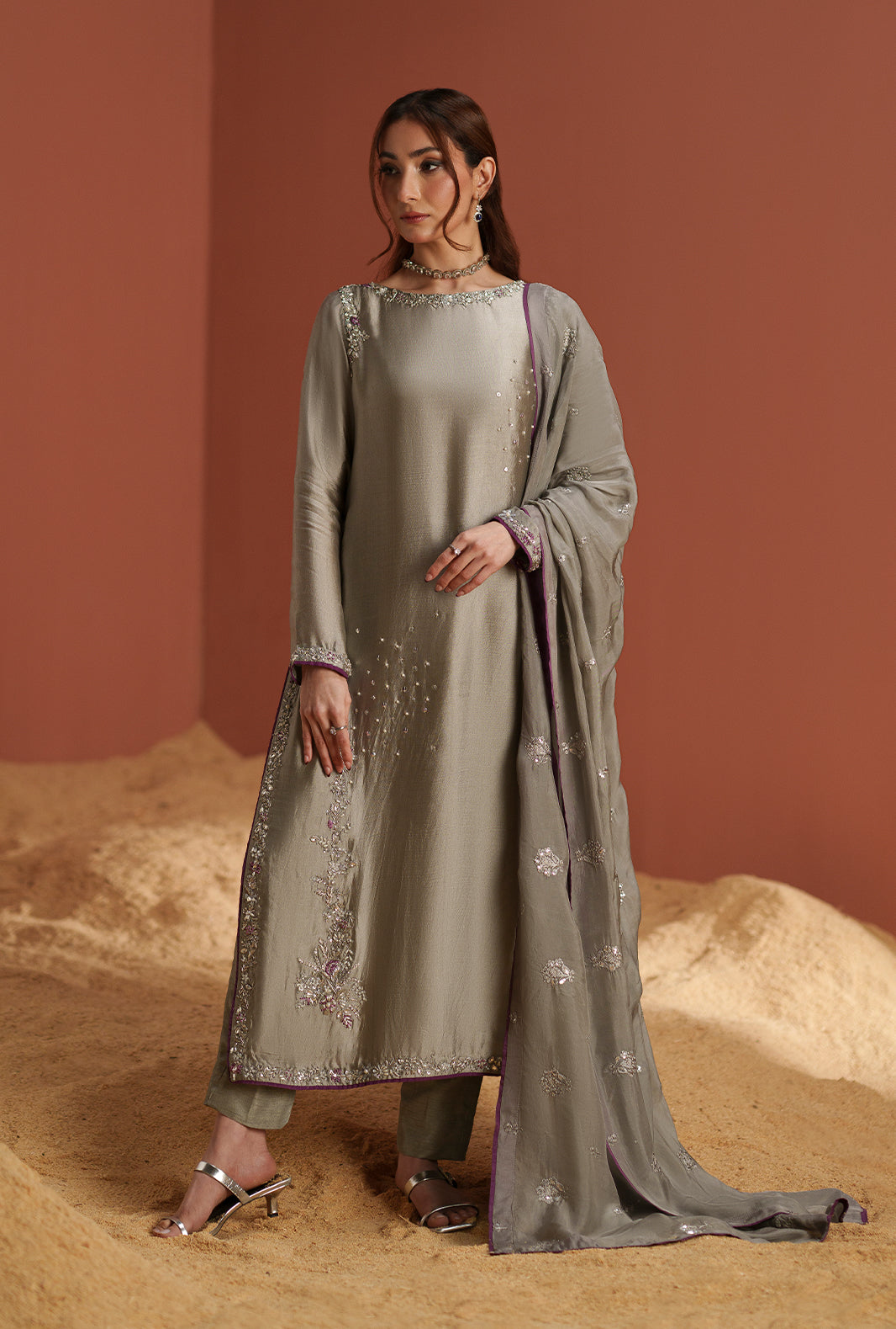 AJR Couture | Modern Muse Luxe Pret | Elara - by Libasekhas UK - Registered Vendor of : AJR Couture - 100% Original Designer Dress