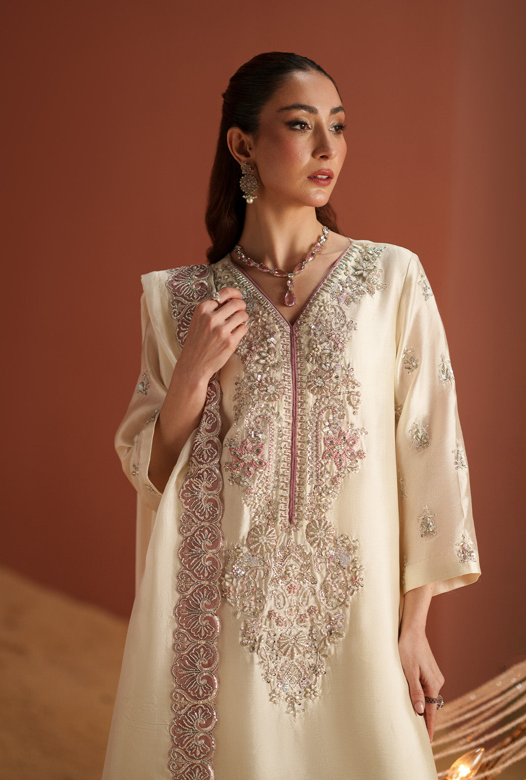 AJR Couture | Modern Muse Luxe Pret | Noore - by Libasekhas UK - Registered Vendor of : AJR Couture - 100% Original Designer Dress