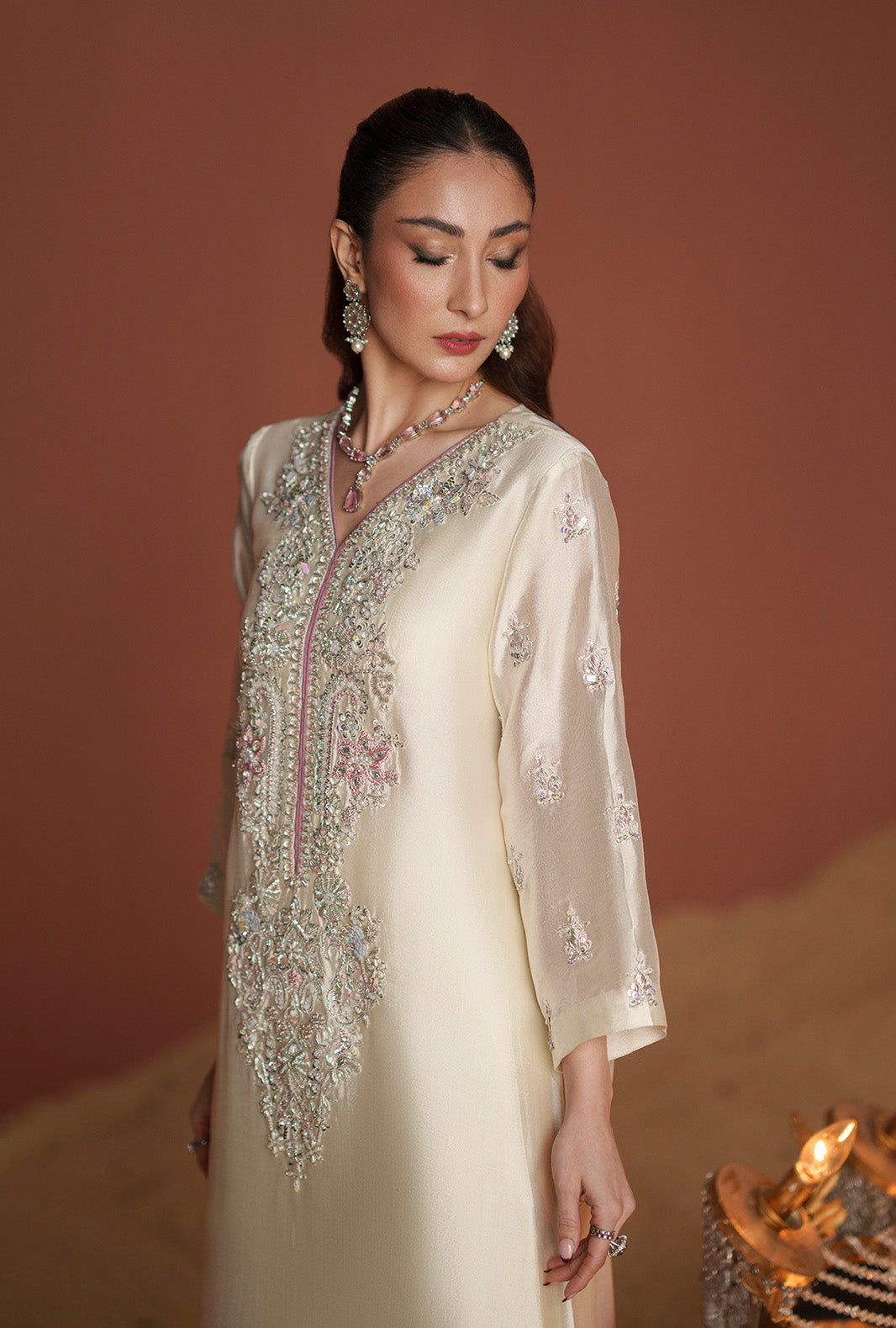 AJR Couture | Modern Muse Luxe Pret | Noore - by Libasekhas UK - Registered Vendor of : AJR Couture - 100% Original Designer Dress