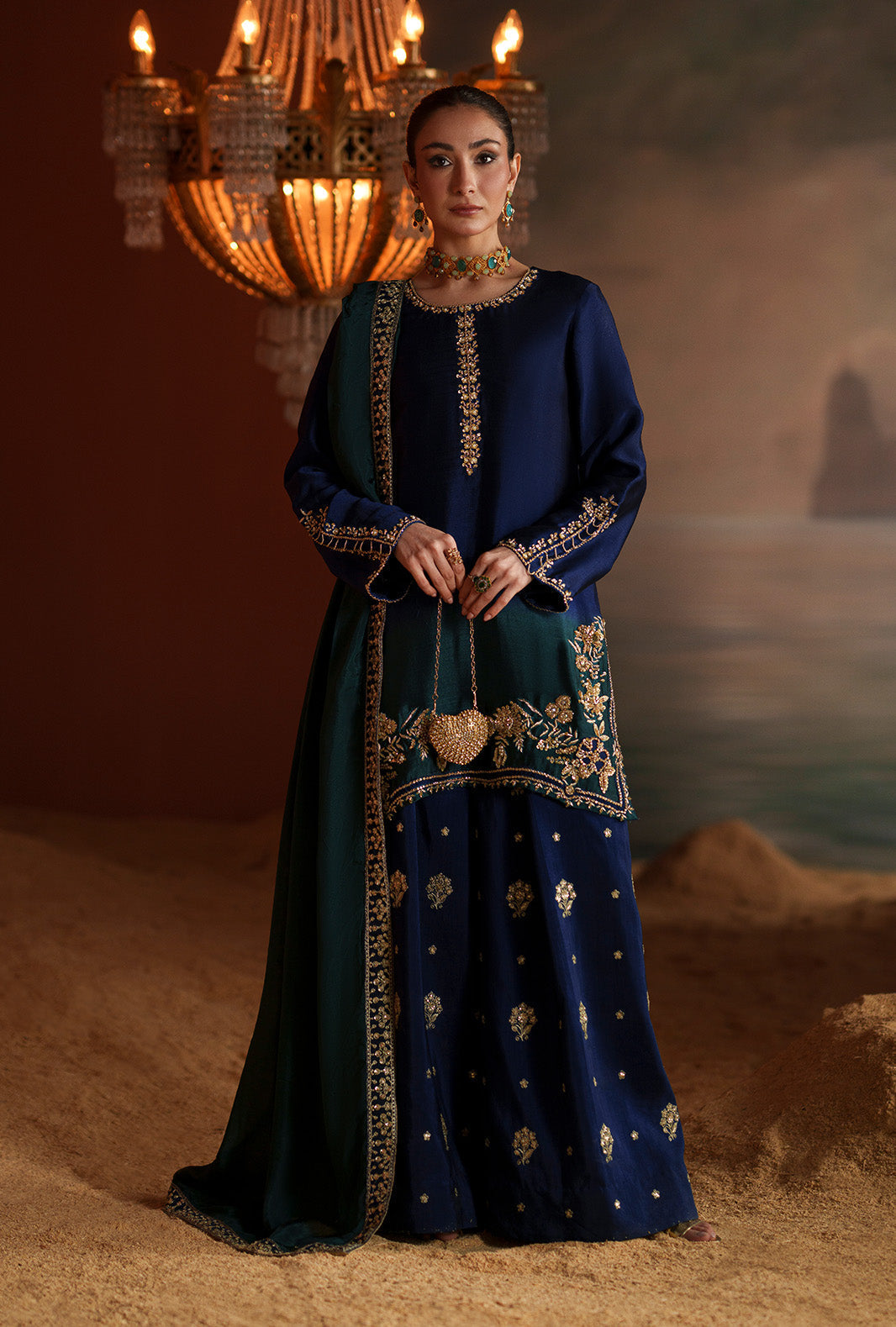 AJR Couture | Modern Muse Luxe Pret | Solene - by Libasekhas UK - Registered Vendor of : AJR Couture - 100% Original Designer Dress