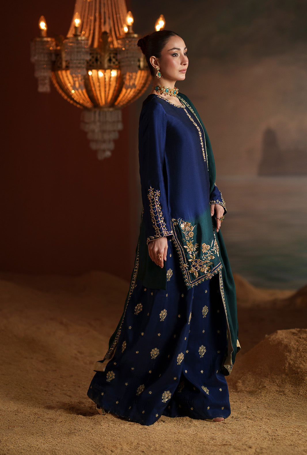 AJR Couture | Modern Muse Luxe Pret | Solene - by Libasekhas UK - Registered Vendor of : AJR Couture - 100% Original Designer Dress