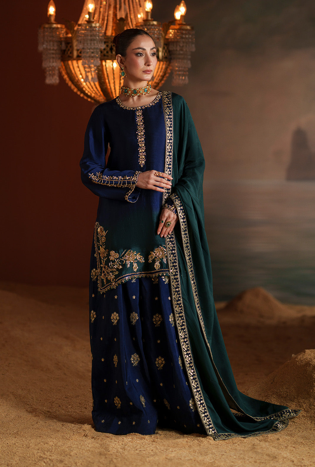 AJR Couture | Modern Muse Luxe Pret | Solene - by Libasekhas UK - Registered Vendor of : AJR Couture - 100% Original Designer Dress