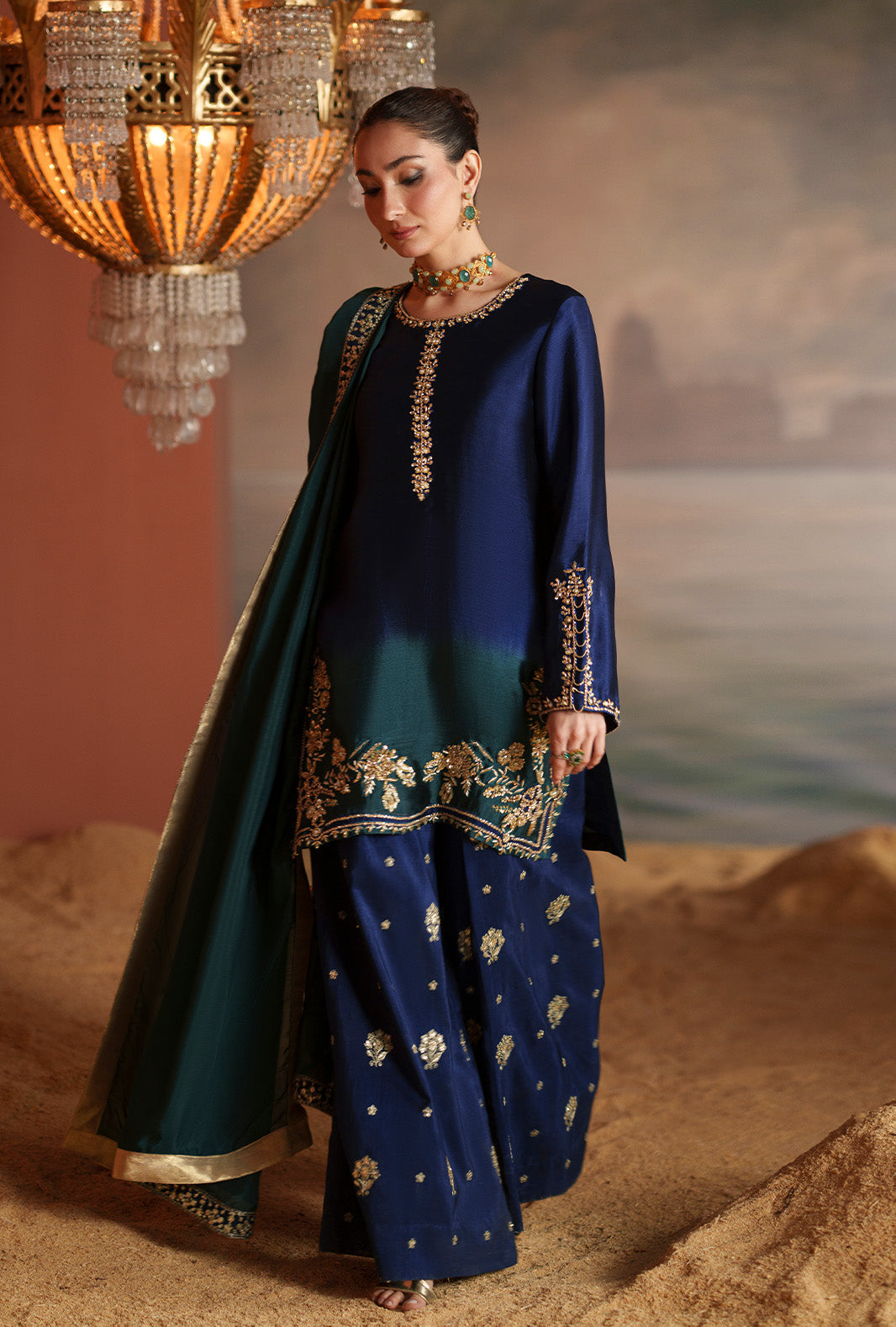 AJR Couture | Modern Muse Luxe Pret | Solene - by Libasekhas UK - Registered Vendor of : AJR Couture - 100% Original Designer Dress