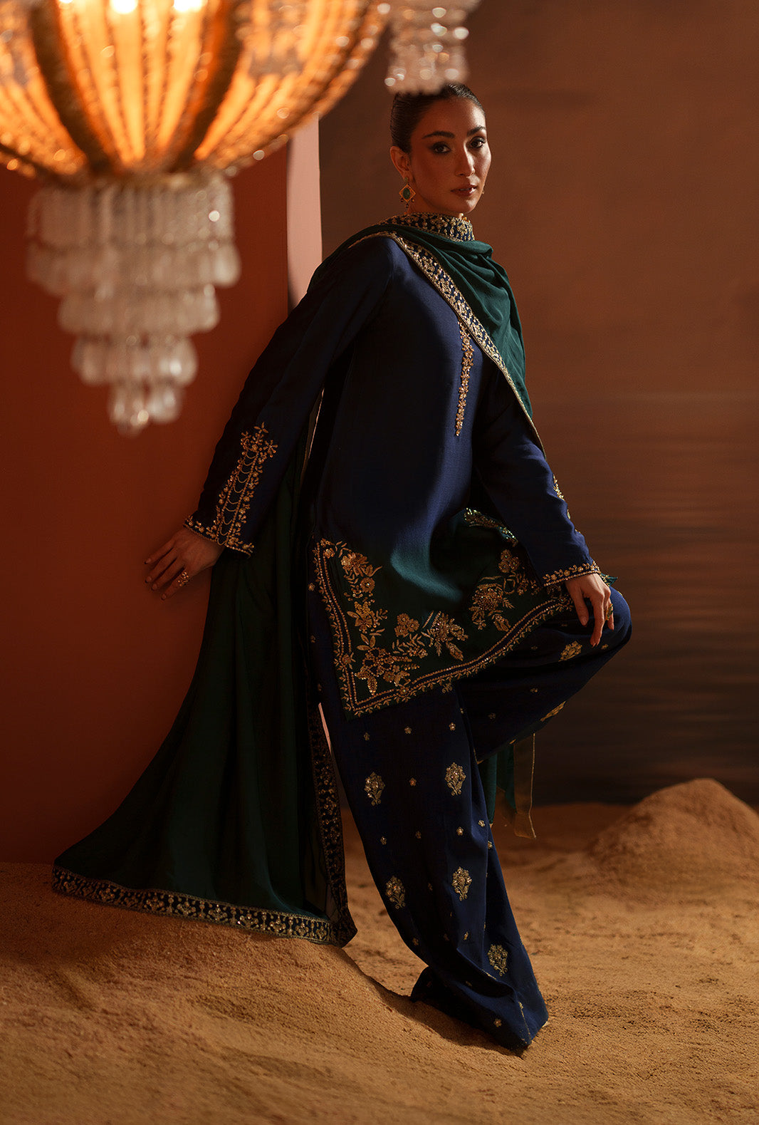 AJR Couture | Modern Muse Luxe Pret | Solene - by Libasekhas UK - Registered Vendor of : AJR Couture - 100% Original Designer Dress