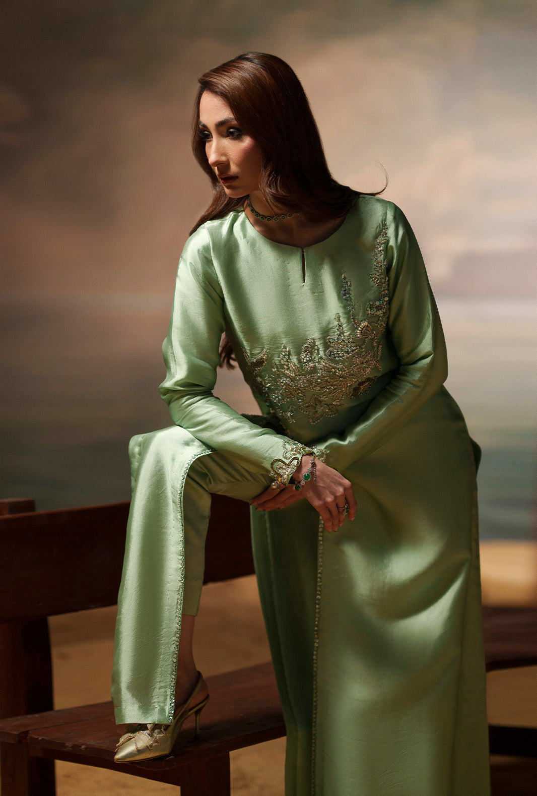 AJR Couture | Modern Muse Luxe Pret | Mirel - by Libasekhas UK - Registered Vendor of : AJR Couture - 100% Original Designer Dress