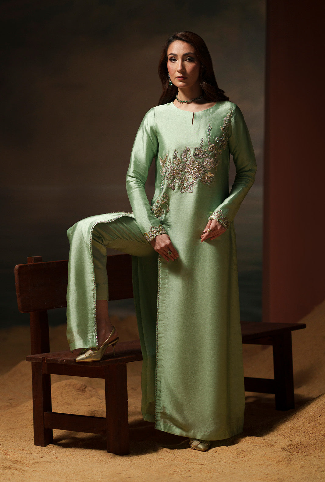 AJR Couture | Modern Muse Luxe Pret | Mirel - by Libasekhas UK - Registered Vendor of : AJR Couture - 100% Original Designer Dress