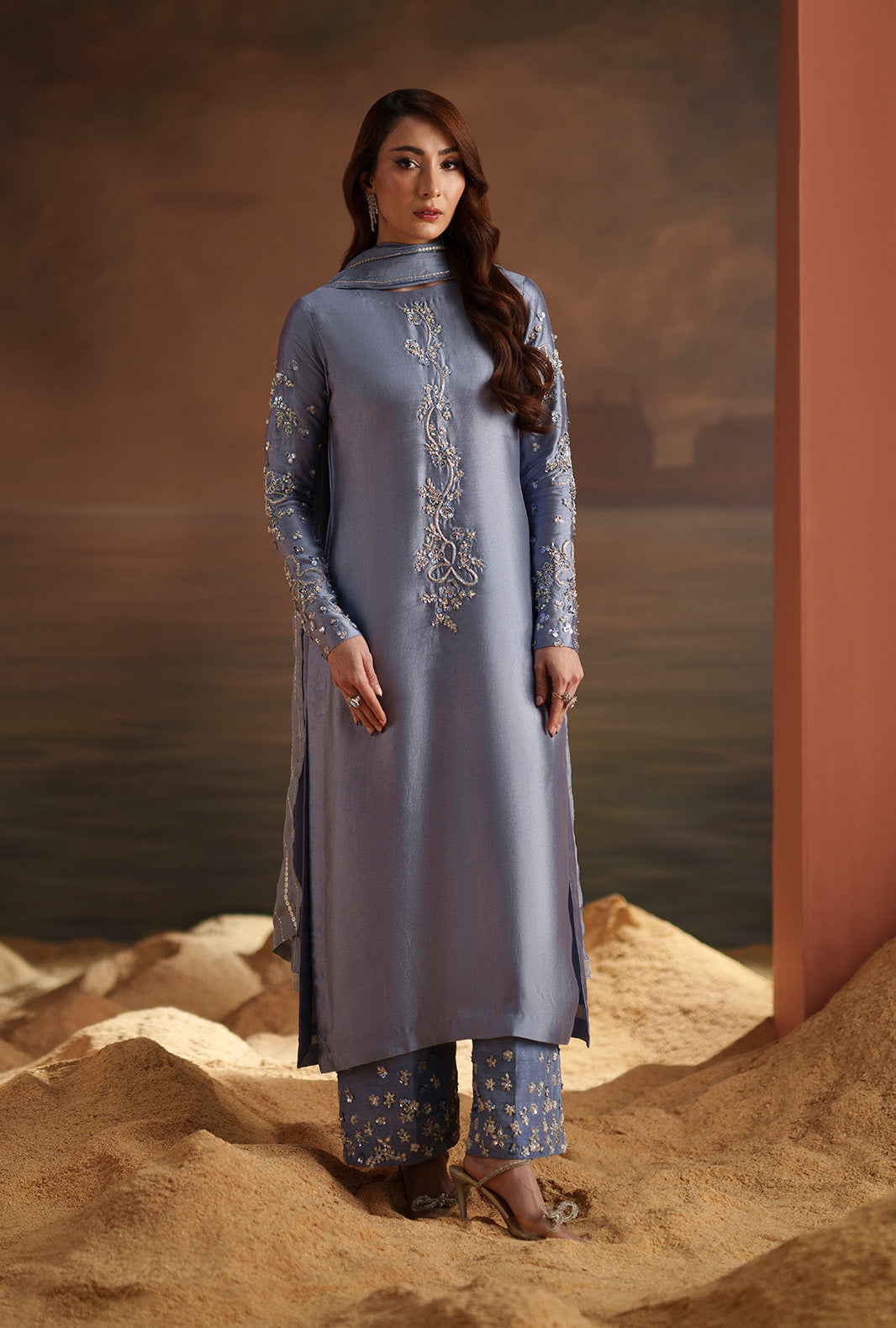 AJR Couture | Modern Muse Luxe Pret | Cyra - by Libasekhas UK - Registered Vendor of : AJR Couture - 100% Original Designer Dress