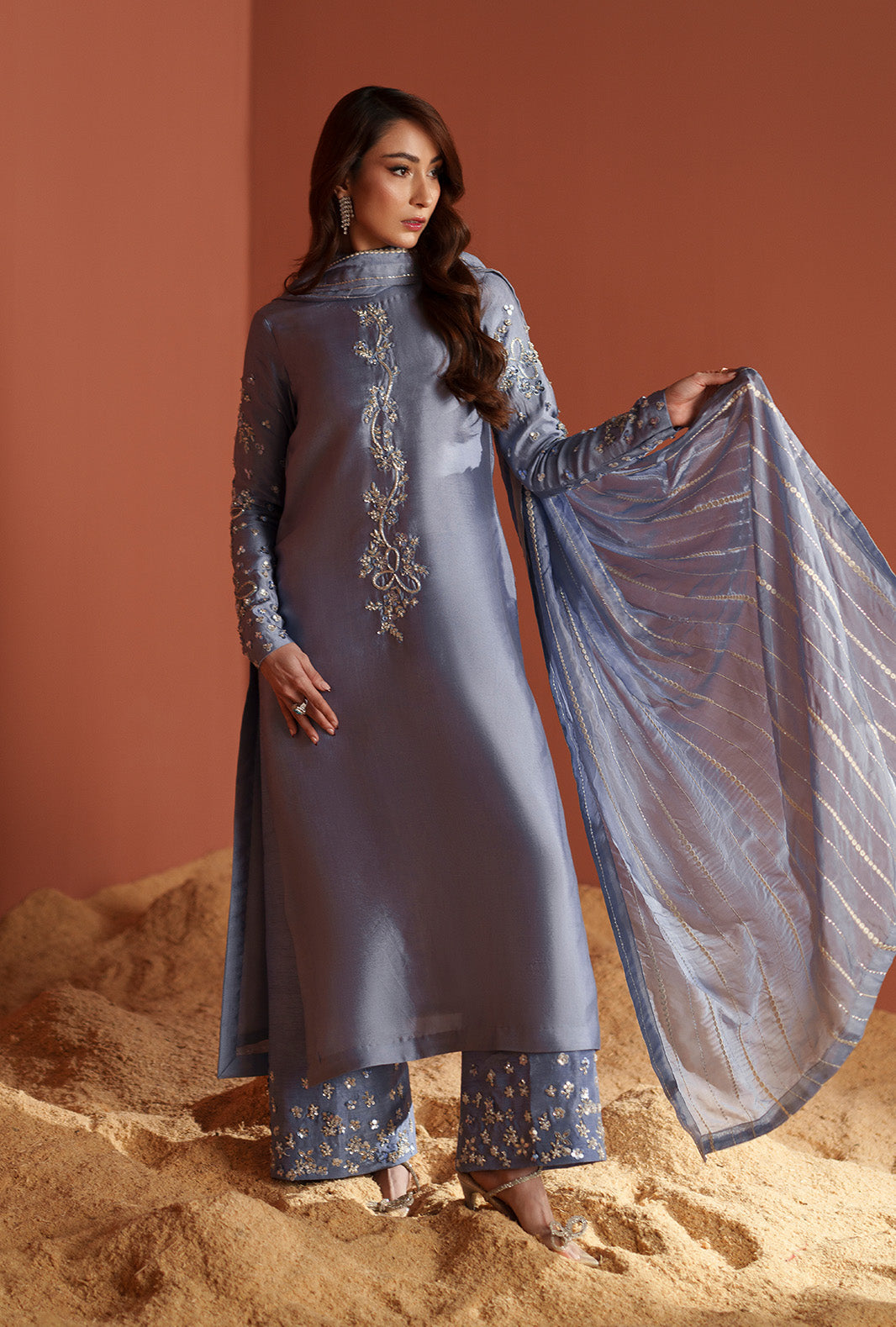 AJR Couture | Modern Muse Luxe Pret | Cyra - by Libasekhas UK - Registered Vendor of : AJR Couture - 100% Original Designer Dress