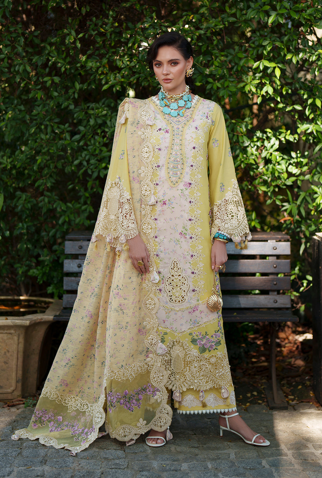 AJR Couture | Evara Luxury Lawn | Kaia - by Libasekhas UK - Registered Vendor of : AJR Couture - 100% Original Designer Dress