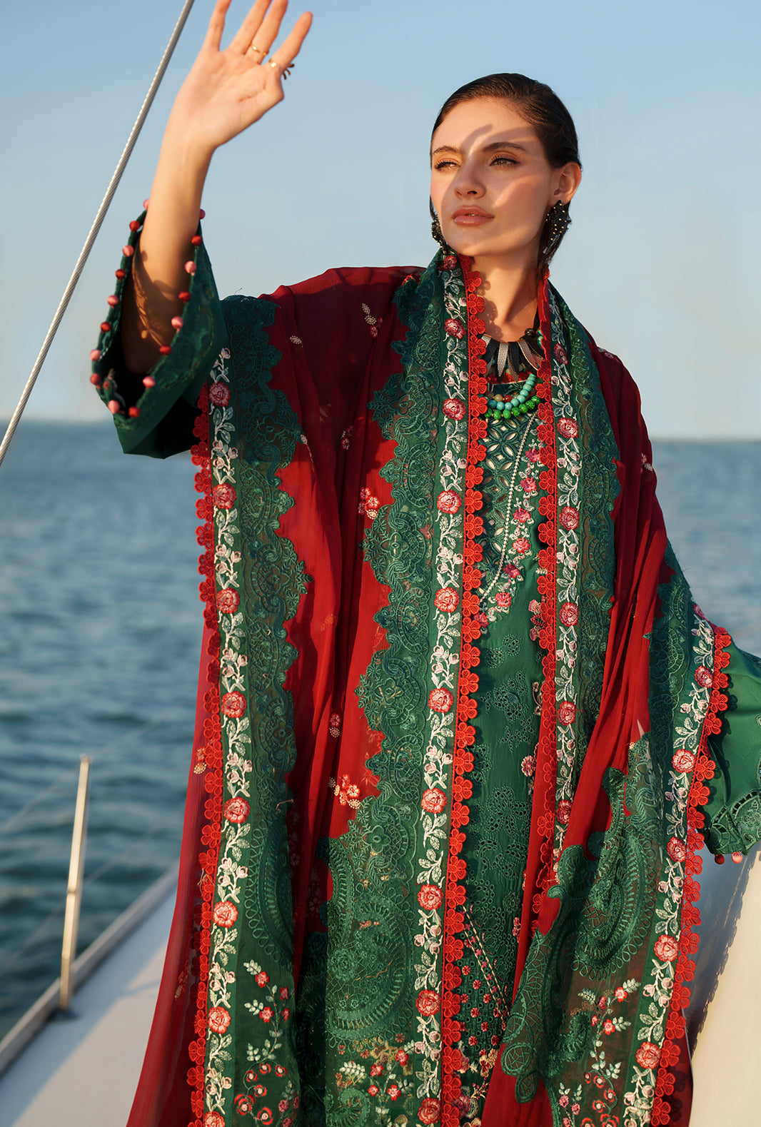 AJR Couture | Evara Luxury Lawn | Yara - by Libasekhas UK - Registered Vendor of : AJR Couture - 100% Original Designer Dress