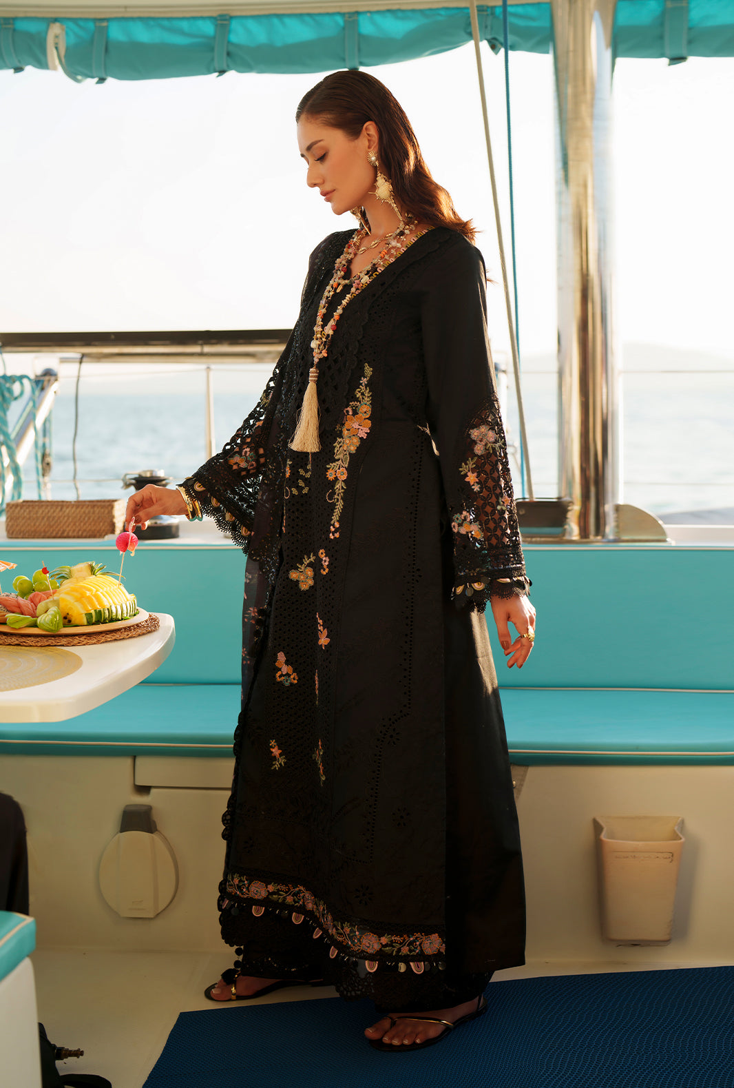 AJR Couture | Evara Luxury Lawn | Riela - by Libasekhas UK - Registered Vendor of : AJR Couture - 100% Original Designer Dress