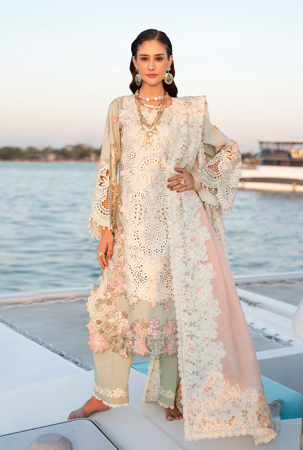 AJR Couture | Evara Luxury Lawn | Fyna - by Libasekhas UK - Registered Vendor of : AJR Couture - 100% Original Designer Dress